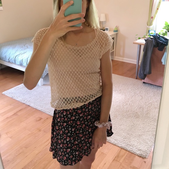 Urban Outfitters Tops - Pink See-through I Love H81 Top